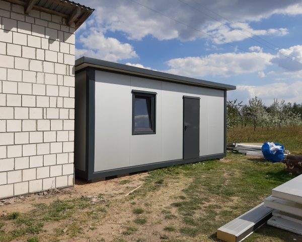 Kontener pracowniczy z płyty warstwowej